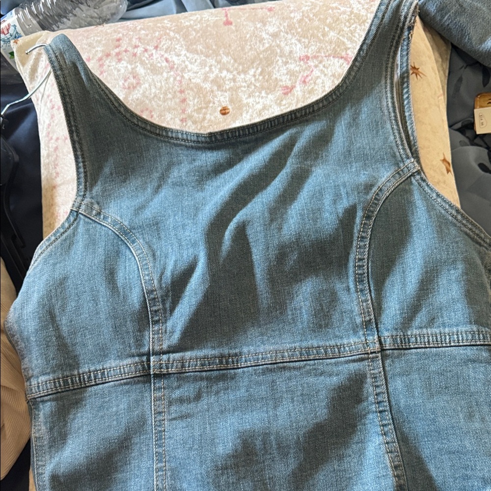 Cotton On Denim Tank Top - Light Blue